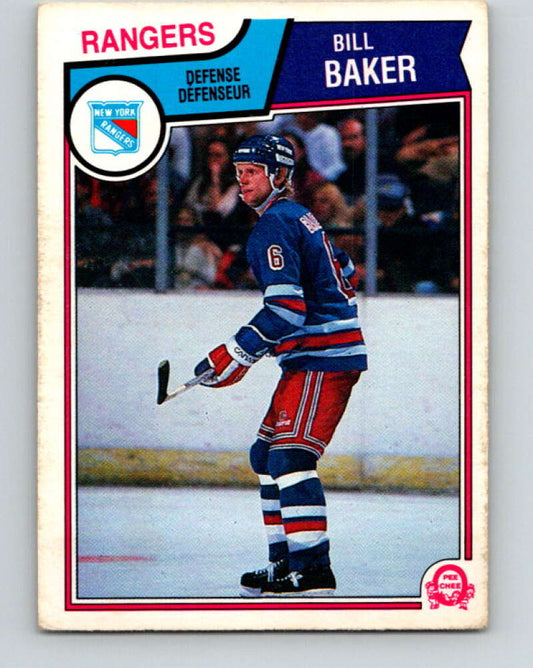 1983-84 O-Pee-Chee #240 Bill Baker  RC Rookie New York Rangers  V27508