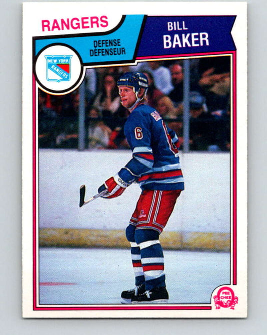 1983-84 O-Pee-Chee #240 Bill Baker  RC Rookie New York Rangers  V27509