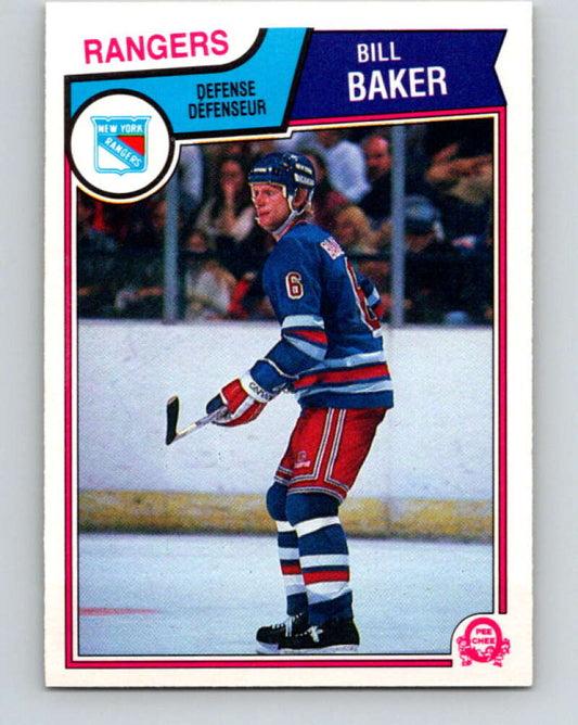 1983-84 O-Pee-Chee #240 Bill Baker  RC Rookie New York Rangers  V27511