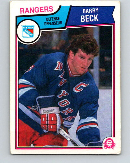 1983-84 O-Pee-Chee #241 Barry Beck  New York Rangers  V27513