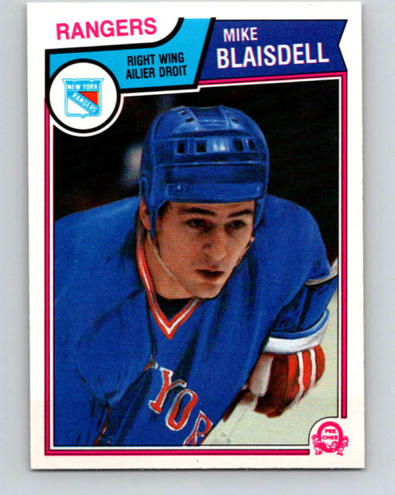 1983-84 O-Pee-Chee #242 Mike Blaisdell  New York Rangers  V27517