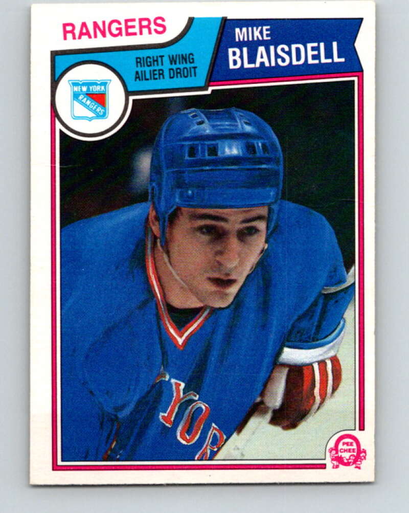 1983-84 O-Pee-Chee #242 Mike Blaisdell  New York Rangers  V27518