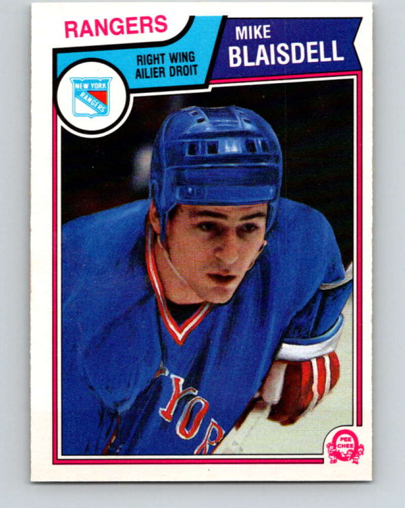 1983-84 O-Pee-Chee #242 Mike Blaisdell  New York Rangers  V27519