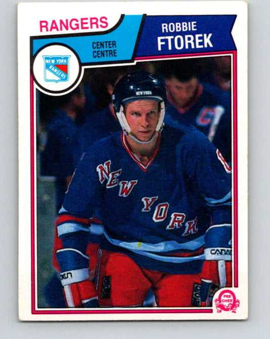 1983-84 O-Pee-Chee #244 Robbie Ftorek  New York Rangers  V27524