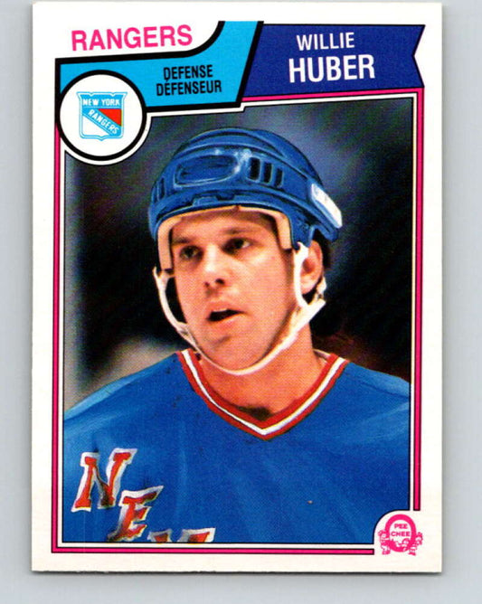 1983-84 O-Pee-Chee #246 Willie Huber  New York Rangers  V27531