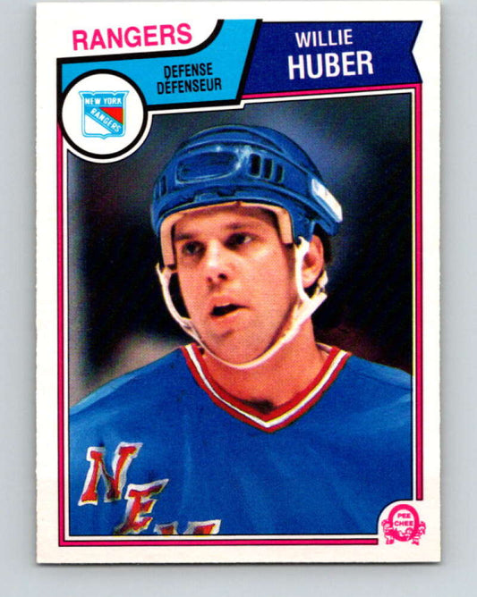 1983-84 O-Pee-Chee #246 Willie Huber  New York Rangers  V27533