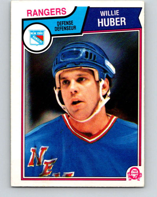 1983-84 O-Pee-Chee #246 Willie Huber  New York Rangers  V27534