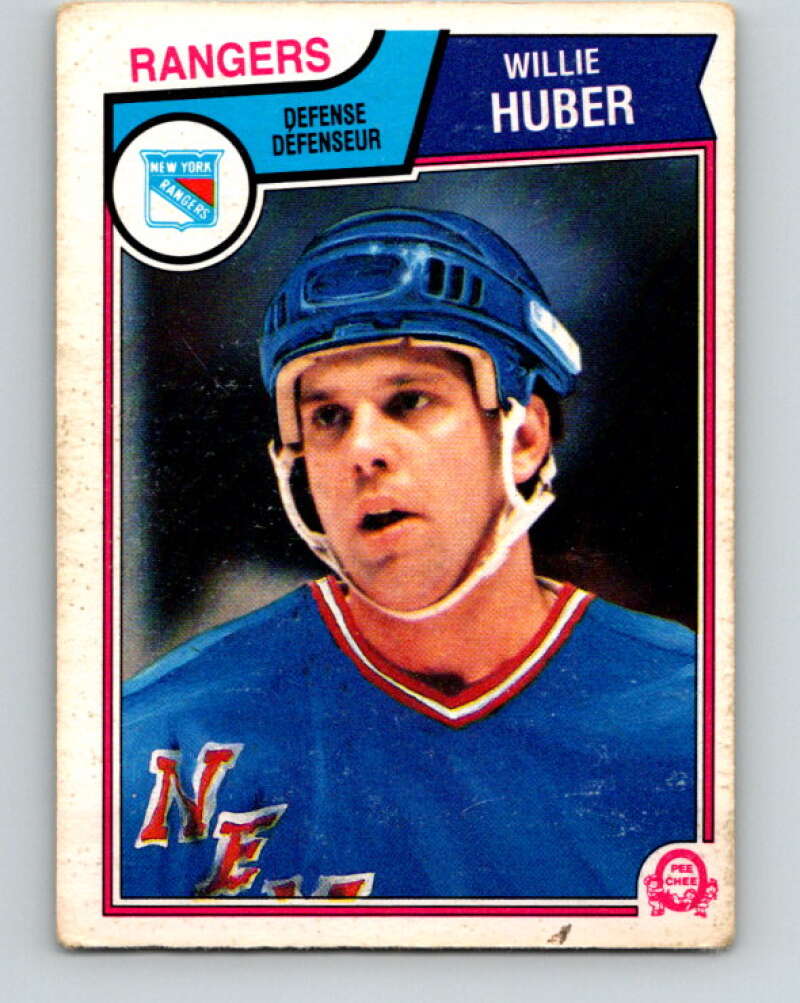 1983-84 O-Pee-Chee #246 Willie Huber  New York Rangers  V27535