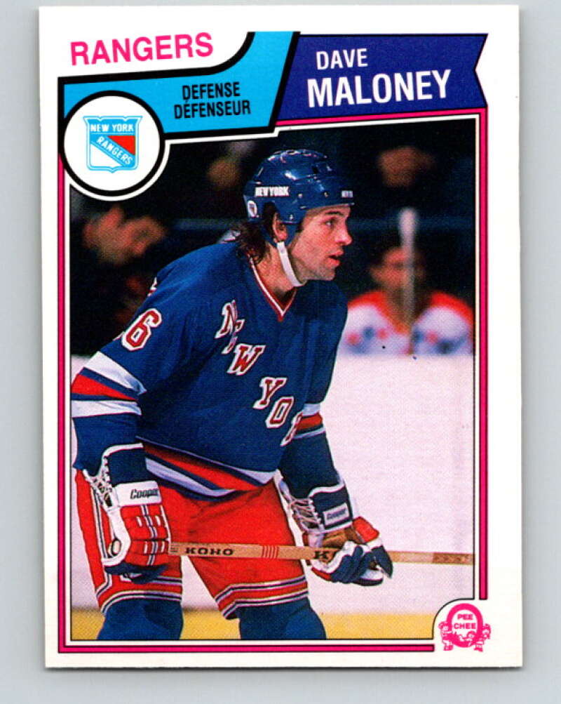 1983-84 O-Pee-Chee #249 Dave Maloney  New York Rangers  V27544