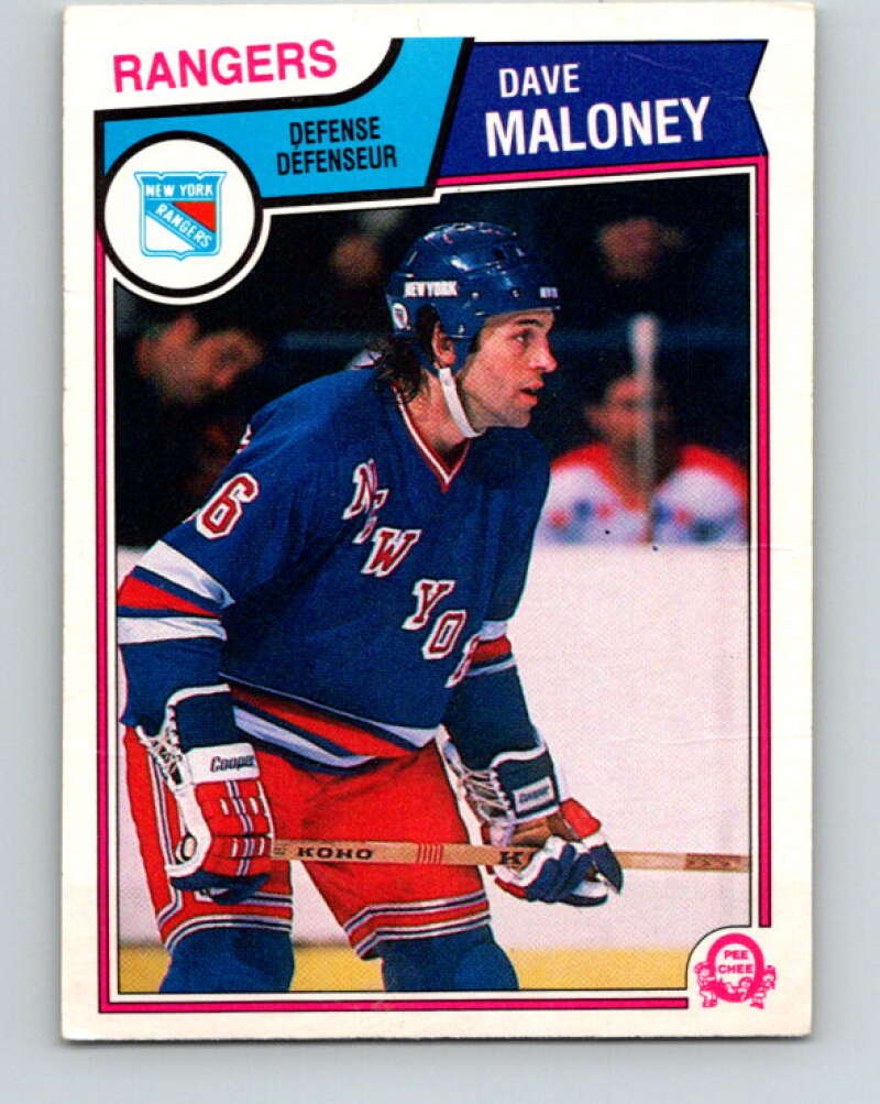 1983-84 O-Pee-Chee #249 Dave Maloney  New York Rangers  V27545