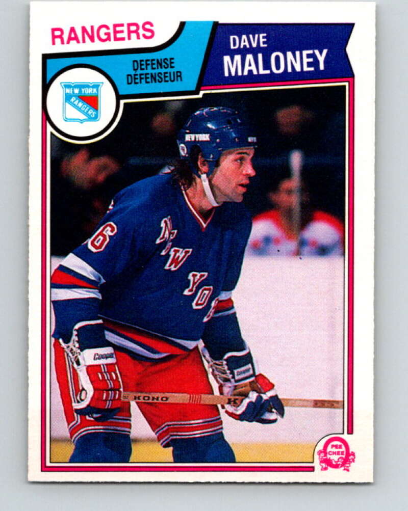 1983-84 O-Pee-Chee #249 Dave Maloney  New York Rangers  V27546