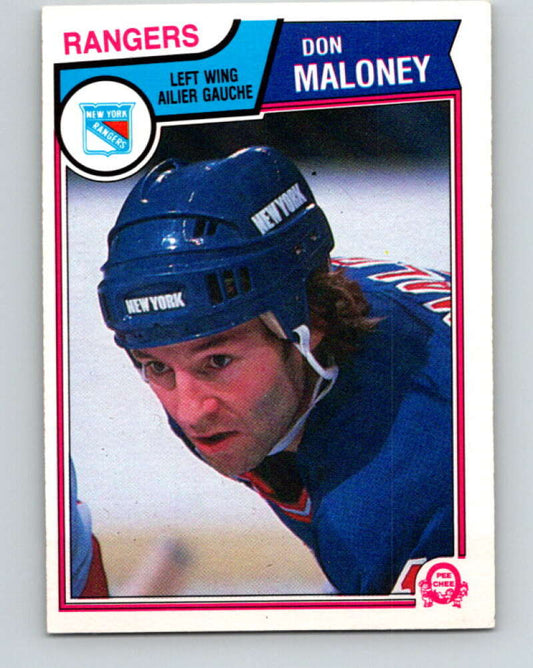 1983-84 O-Pee-Chee #250 Don Maloney  New York Rangers  V27547