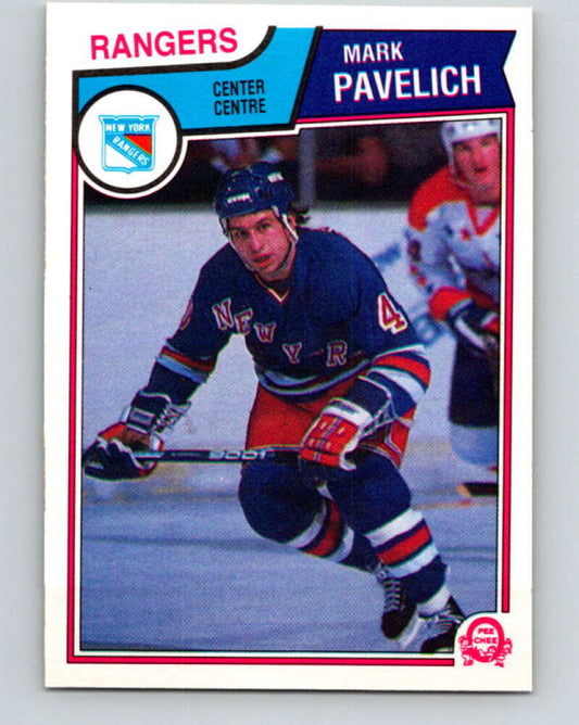 1983-84 O-Pee-Chee #253 Mark Pavelich  New York Rangers  V27556