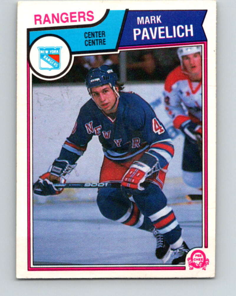 1983-84 O-Pee-Chee #253 Mark Pavelich  New York Rangers  V27558