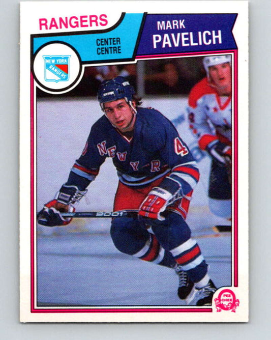 1983-84 O-Pee-Chee #253 Mark Pavelich  New York Rangers  V27559