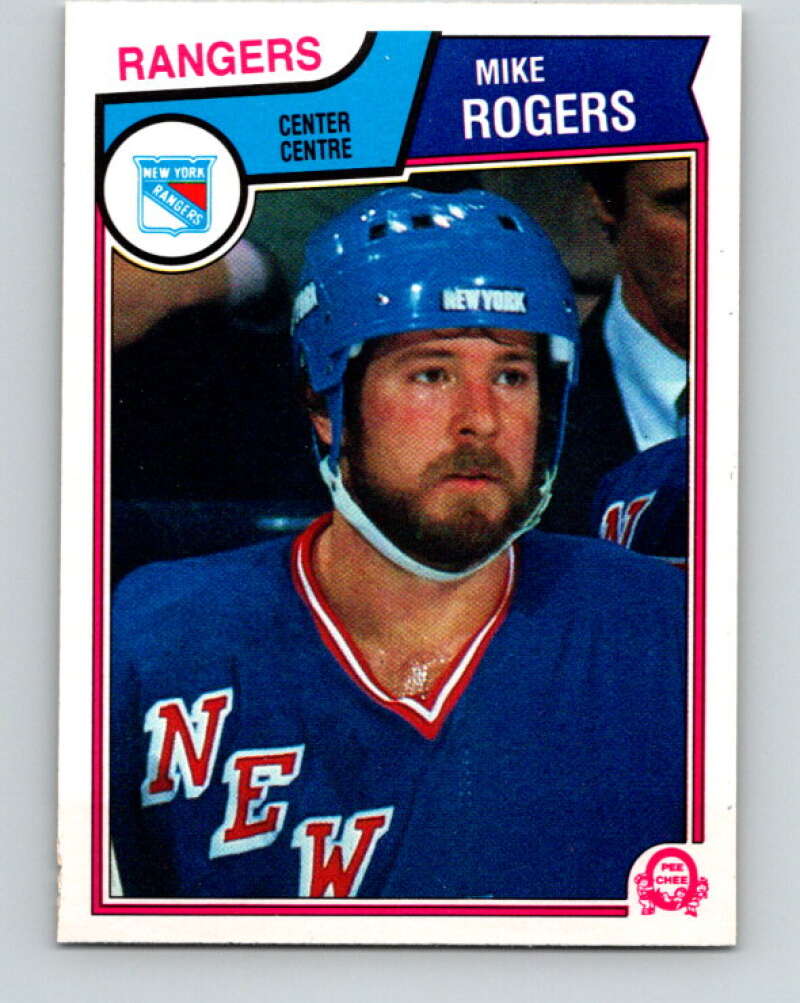 1983-84 O-Pee-Chee #254 Mike Rogers  New York Rangers  V27560