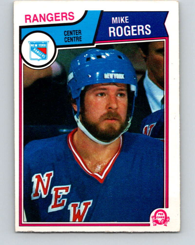 1983-84 O-Pee-Chee #254 Mike Rogers  New York Rangers  V27561