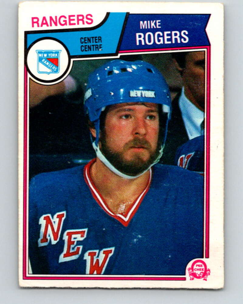 1983-84 O-Pee-Chee #254 Mike Rogers  New York Rangers  V27562