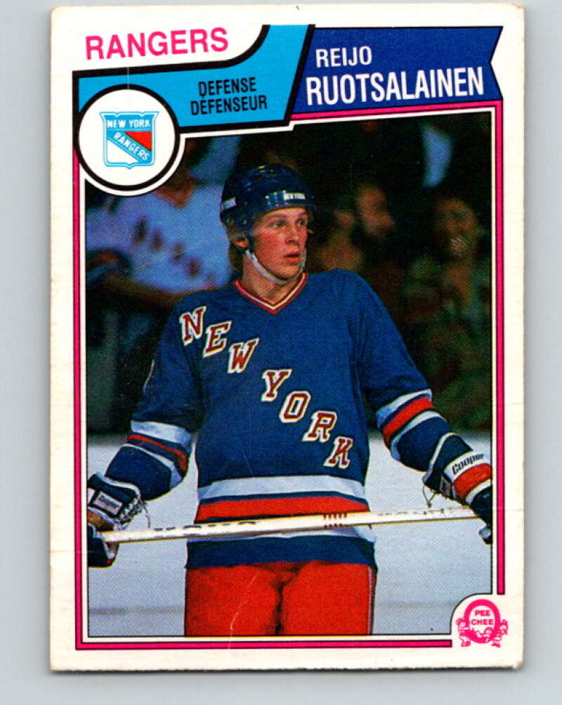 1983-84 O-Pee-Chee #255 Reijo Ruotsalainen  New York Rangers  V27564