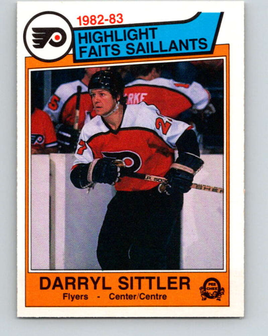 1983-84 O-Pee-Chee #258 Darryl Sittler HL  Philadelphia Flyers  V27571