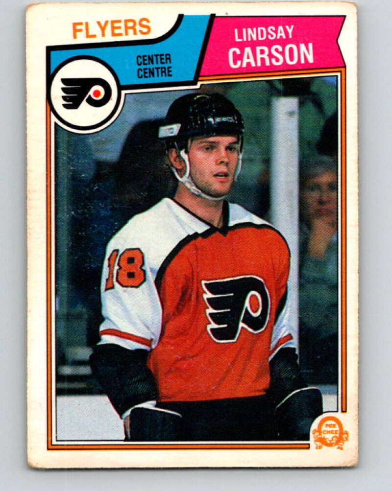 1983-84 O-Pee-Chee #261 Lindsay Carson  RC Rookie Flyers  V27580