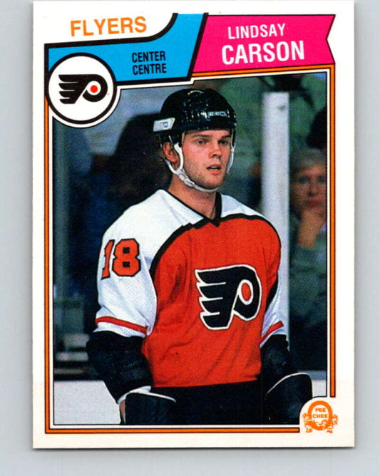 1983-84 O-Pee-Chee #261 Lindsay Carson  RC Rookie Flyers  V27582