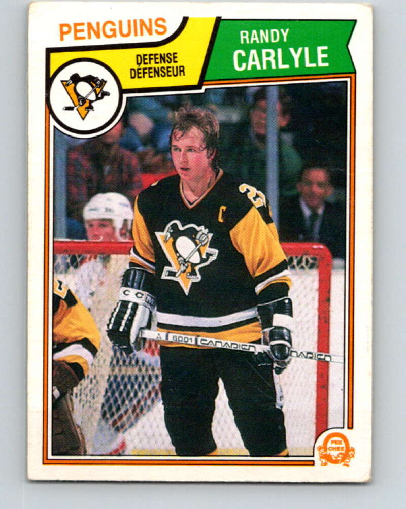 1983-84 O-Pee-Chee #278 Randy Carlyle  Pittsburgh Penguins  V27640
