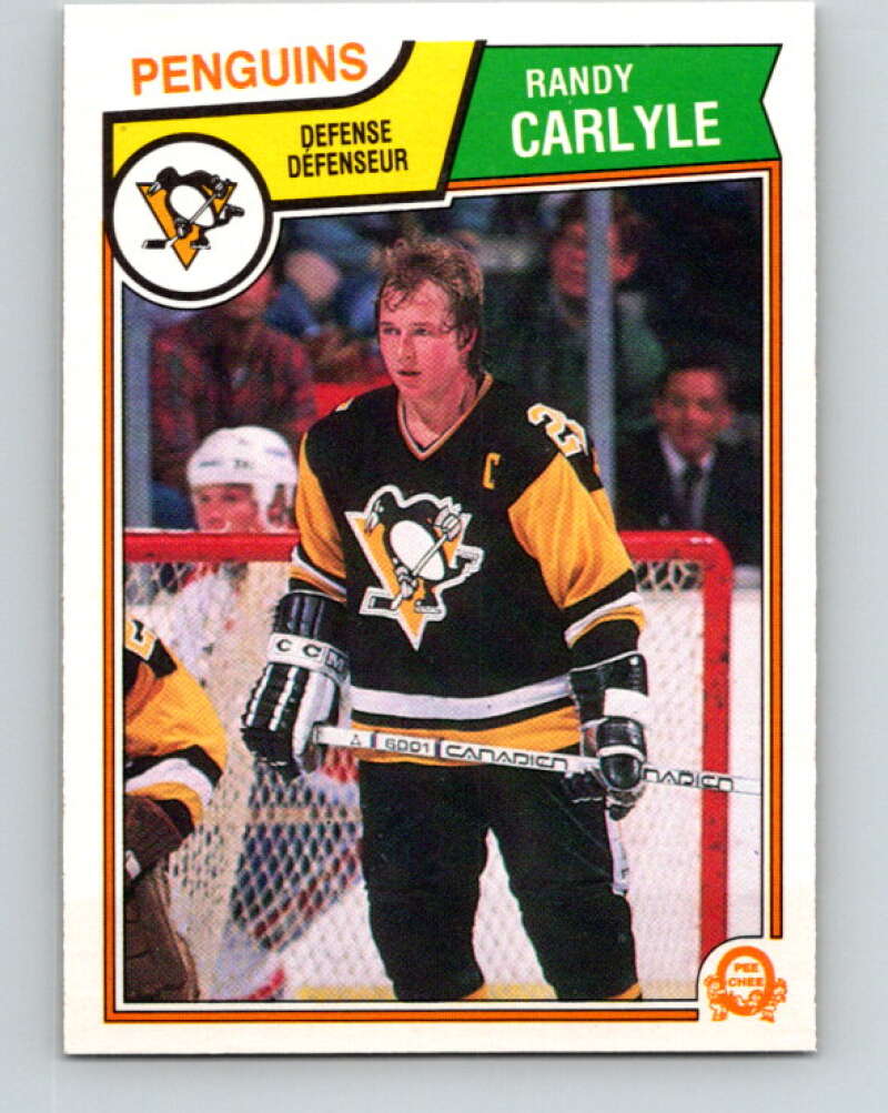 1983-84 O-Pee-Chee #278 Randy Carlyle  Pittsburgh Penguins  V27642