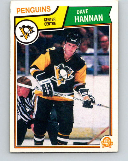 1983-84 O-Pee-Chee #281 Dave Hannan  RC Rookie Penguins  V27651