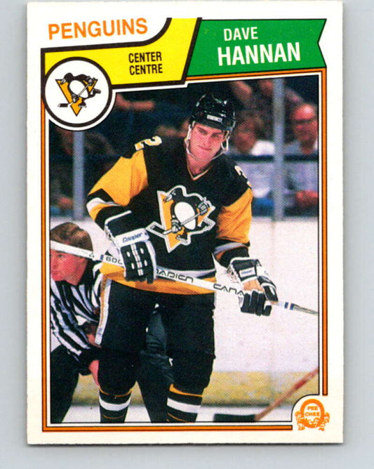 1983-84 O-Pee-Chee #281 Dave Hannan  RC Rookie Penguins  V27652