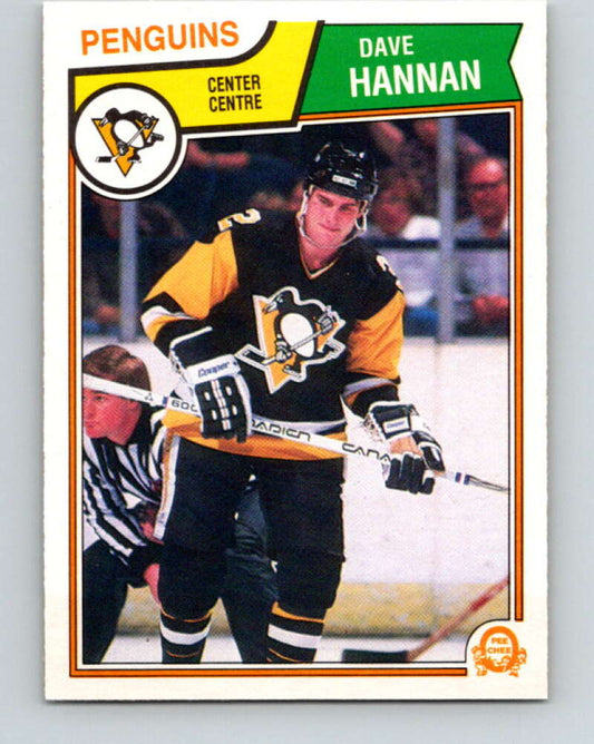 1983-84 O-Pee-Chee #281 Dave Hannan  RC Rookie Penguins  V27654