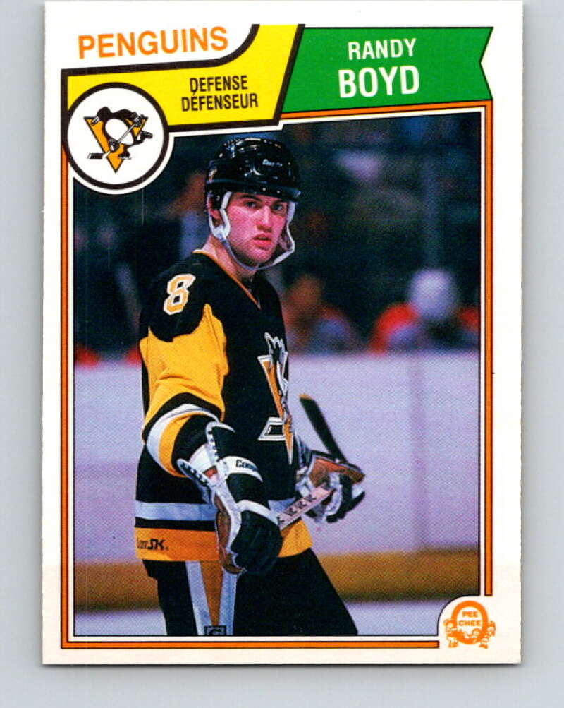 1983-84 O-Pee-Chee #283 Randy Boyd  RC Rookie Penguins  V27661