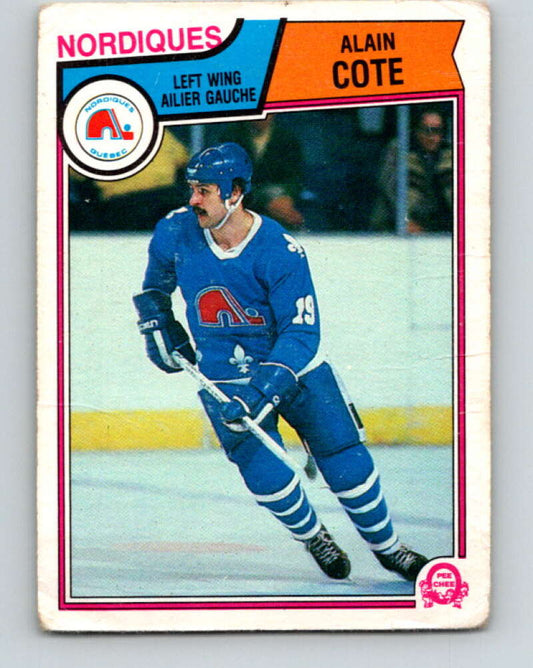 1983-84 O-Pee-Chee #291 Alain Cote  Quebec Nordiques  V27687