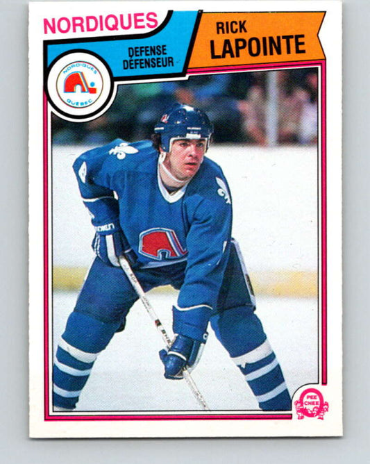 1983-84 O-Pee-Chee #294 Rick Lapointe  Quebec Nordiques  V27700