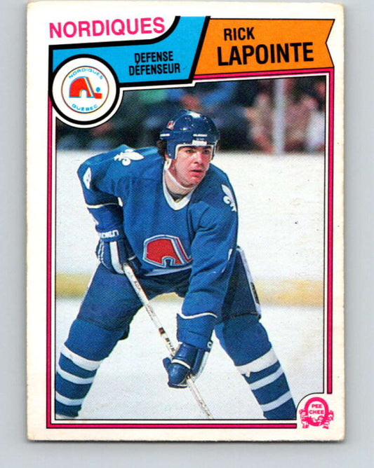 1983-84 O-Pee-Chee #294 Rick Lapointe  Quebec Nordiques  V27701