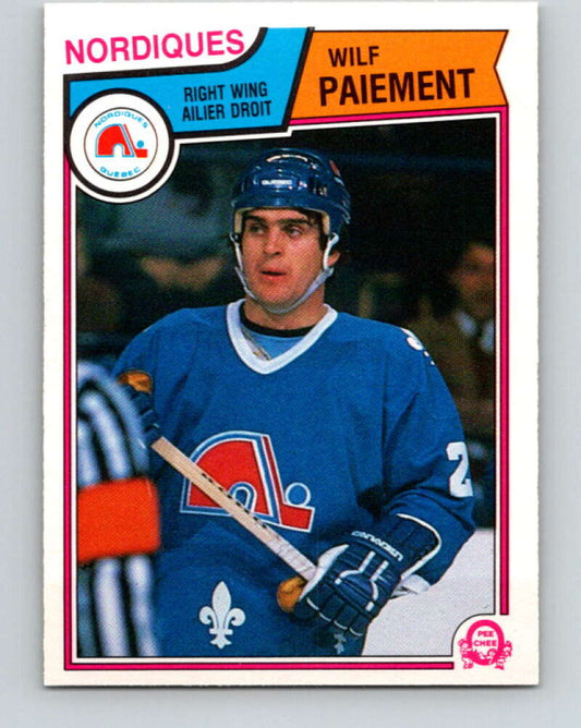 1983-84 O-Pee-Chee #298 Wilf Paiement  Quebec Nordiques  V27716