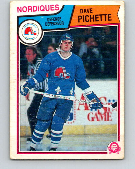 1983-84 O-Pee-Chee #299 Dave Pichette  Quebec Nordiques  V27719