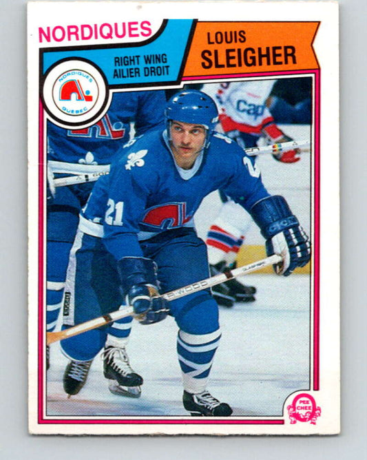 1983-84 O-Pee-Chee #301 Louis Sleigher  RC Rookie Nordiques  V27723
