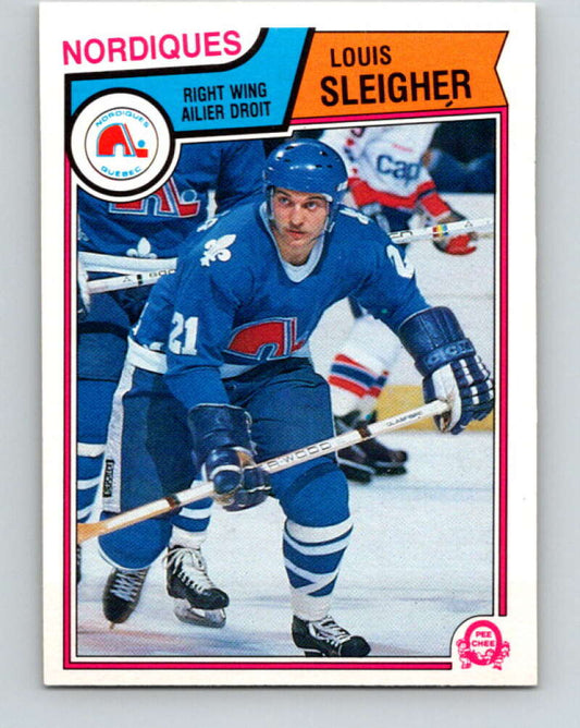 1983-84 O-Pee-Chee #301 Louis Sleigher  RC Rookie Nordiques  V27724