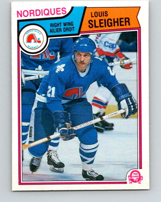 1983-84 O-Pee-Chee #301 Louis Sleigher  RC Rookie Nordiques  V27726