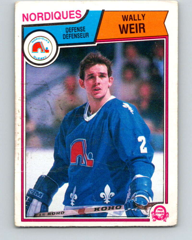 1983-84 O-Pee-Chee #306 Wally Weir  Quebec Nordiques  V27741