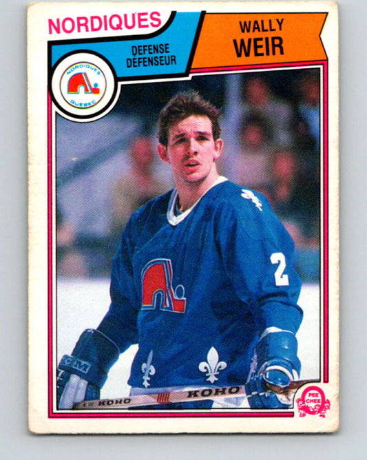 1983-84 O-Pee-Chee #306 Wally Weir  Quebec Nordiques  V27743