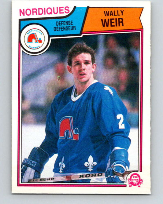 1983-84 O-Pee-Chee #306 Wally Weir  Quebec Nordiques  V27744