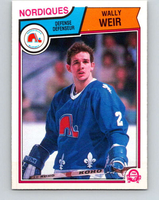 1983-84 O-Pee-Chee #306 Wally Weir  Quebec Nordiques  V27745
