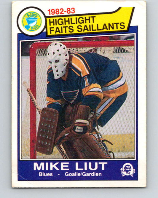 1983-84 O-Pee-Chee #309 Mike Liut HL  St. Louis Blues  V27754