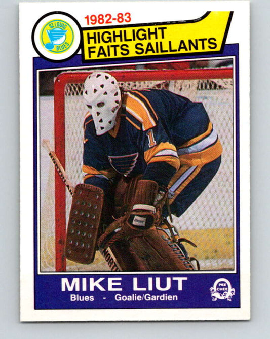 1983-84 O-Pee-Chee #309 Mike Liut HL  St. Louis Blues  V27755