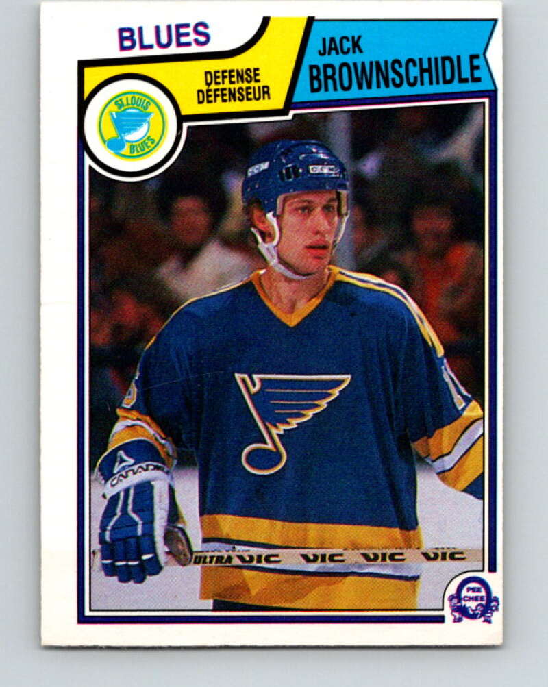 1983-84 O-Pee-Chee #311 Jack Brownschidle  St. Louis Blues  V27762