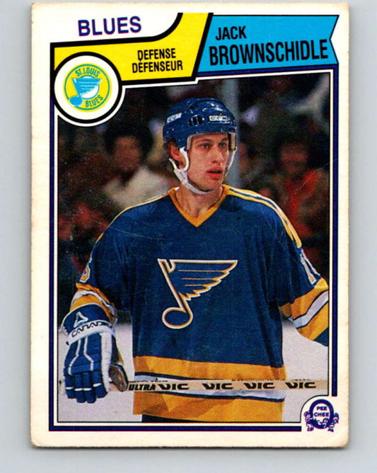 1983-84 O-Pee-Chee #311 Jack Brownschidle  St. Louis Blues  V27763