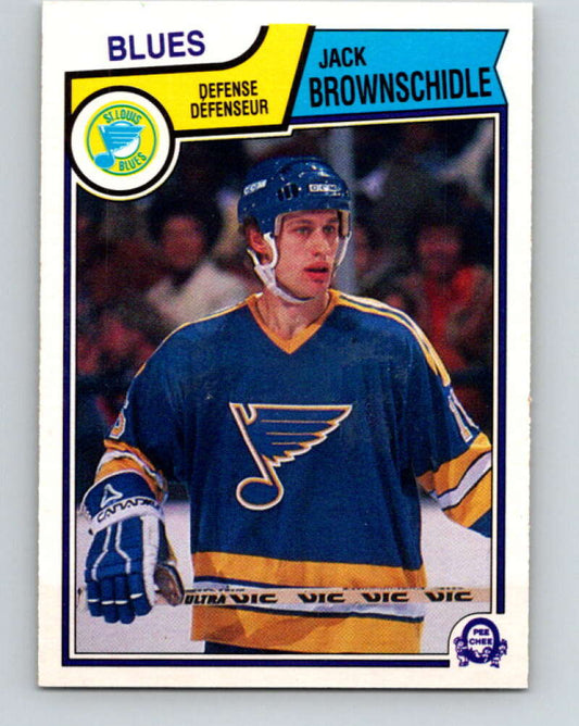 1983-84 O-Pee-Chee #311 Jack Brownschidle  St. Louis Blues  V27765