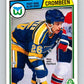1983-84 O-Pee-Chee #312 Mike Crombeen  RC Rookie Whalers  V27766